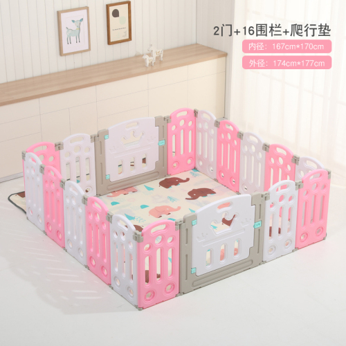 Baby Playpen 12 or 14 Panel Foldable Activity Center Safety Playard with Free Installation, Indoor Play