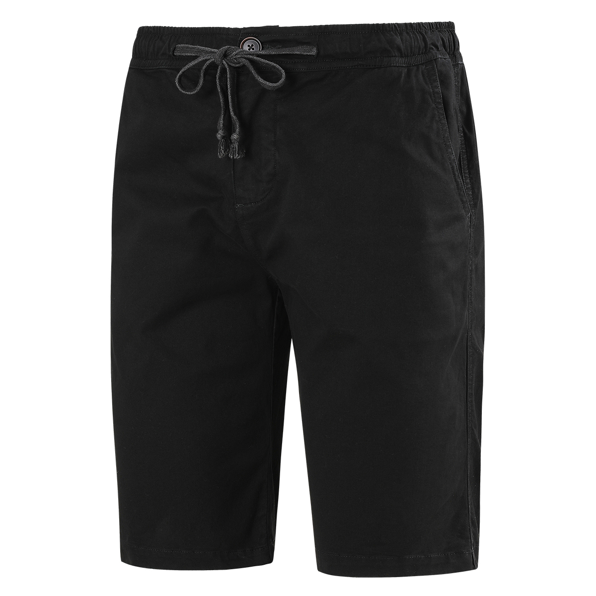 GorgeousBen Men's Quick Dry Cottom Black Chino Shorts
