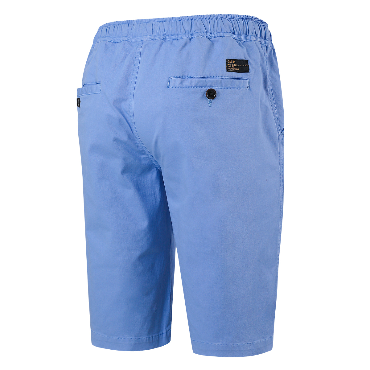 GorgeousBen Men's High Quality Cotton Sky Blue Chino Shorts