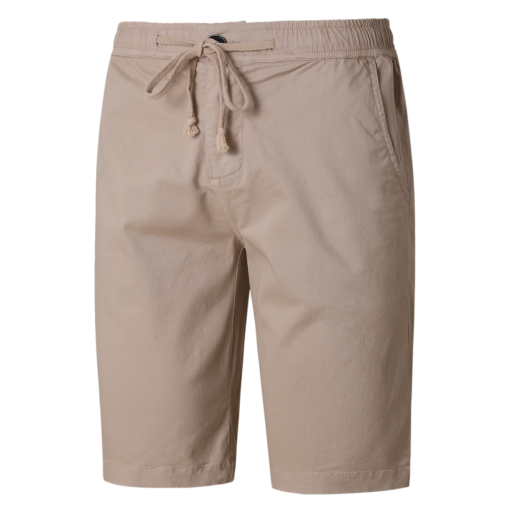 GorgeousBen Men's Casual Bright Soft Cream Chino Shorts