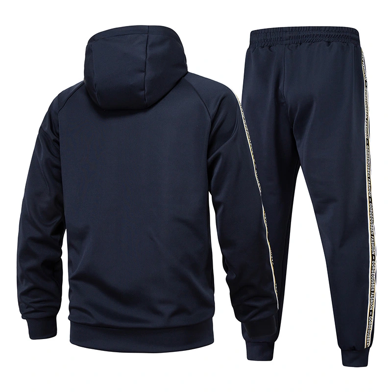 GorgeousBen Men's Solid Navy 2 Piece Activewear Set