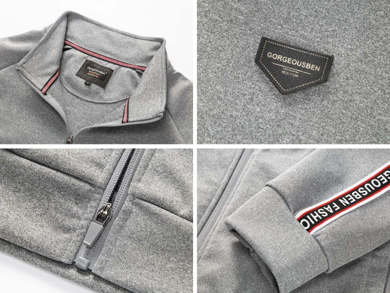 GorgeousBen Men's Zipper Pull Up and Jogger Sets & tracksuits with SBS zipper