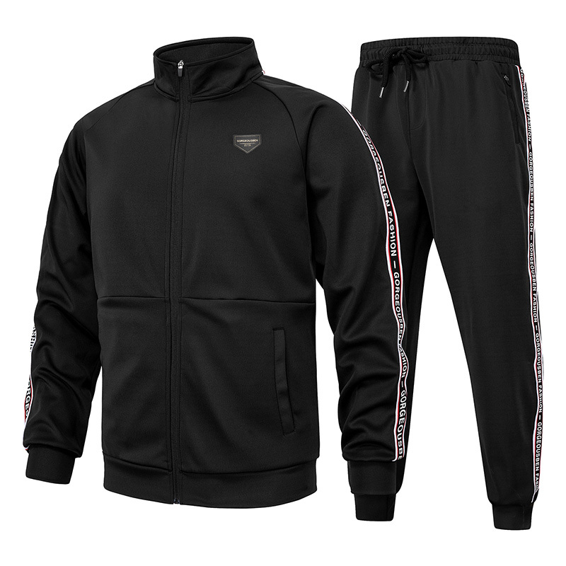 GorgeousBen Unisex Black Sports Sets Loose Fit