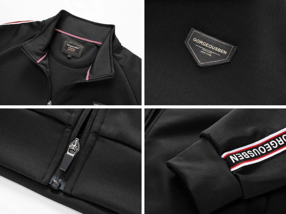 GorgeousBen Unisex Black Sports Sets Loose Fit