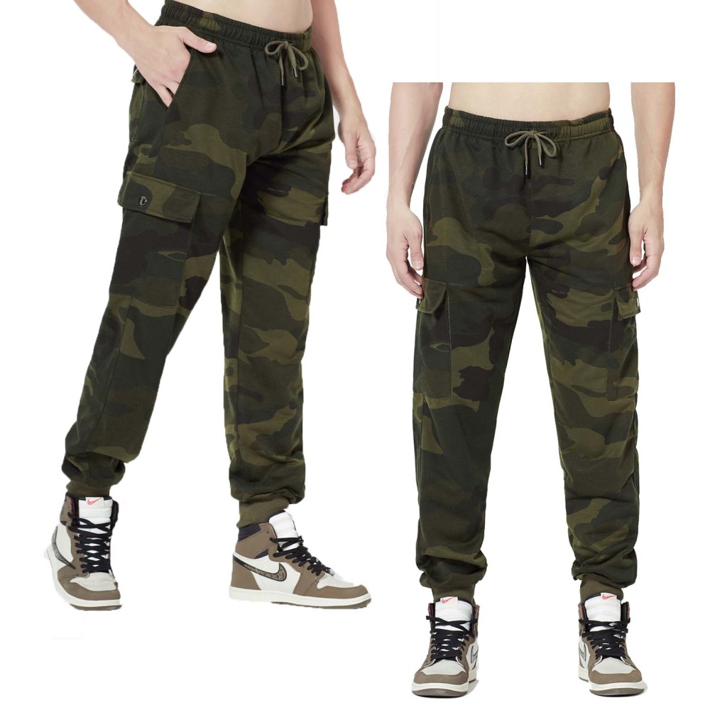 GorgeousBen Dark Army Green Cotton Trousers