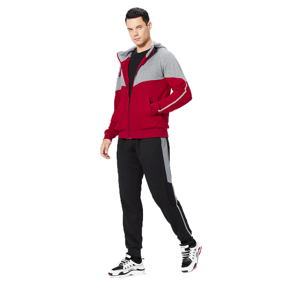 GorgeousBen Men's Blue White Colored Hoodies Sets