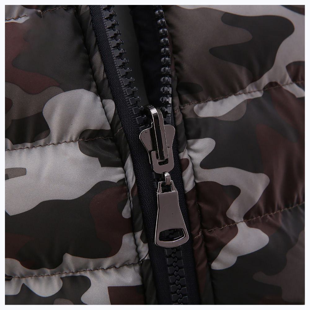 GorgeousBen Unisex Reversible Vest Red Camo Military Print