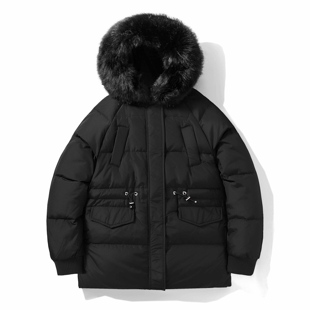 Women Thick Parka Jacket Faux Fur Hooded
