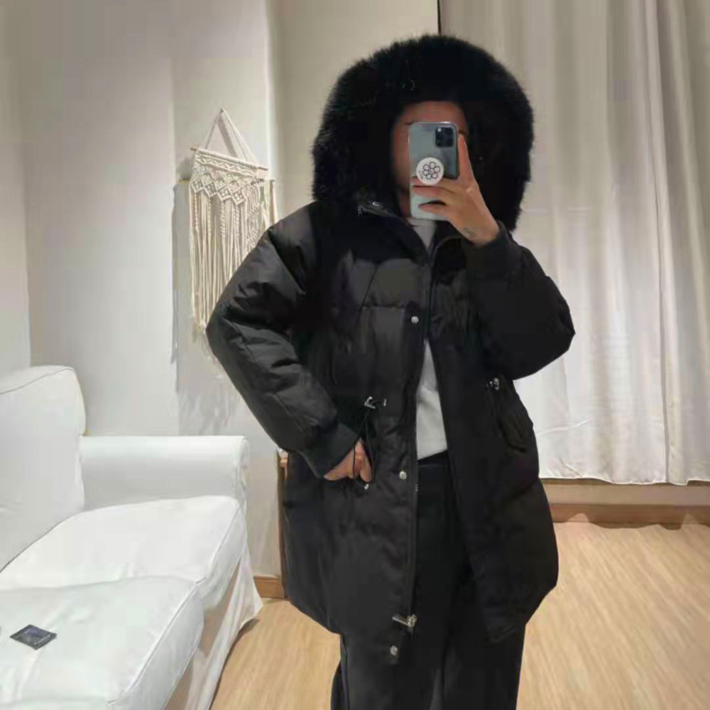Women Thick Parka Jacket Faux Fur Hooded