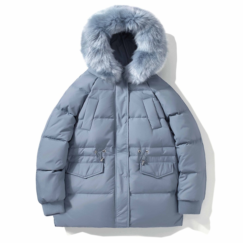 Women Thick Parka Jacket Faux Fur Hooded