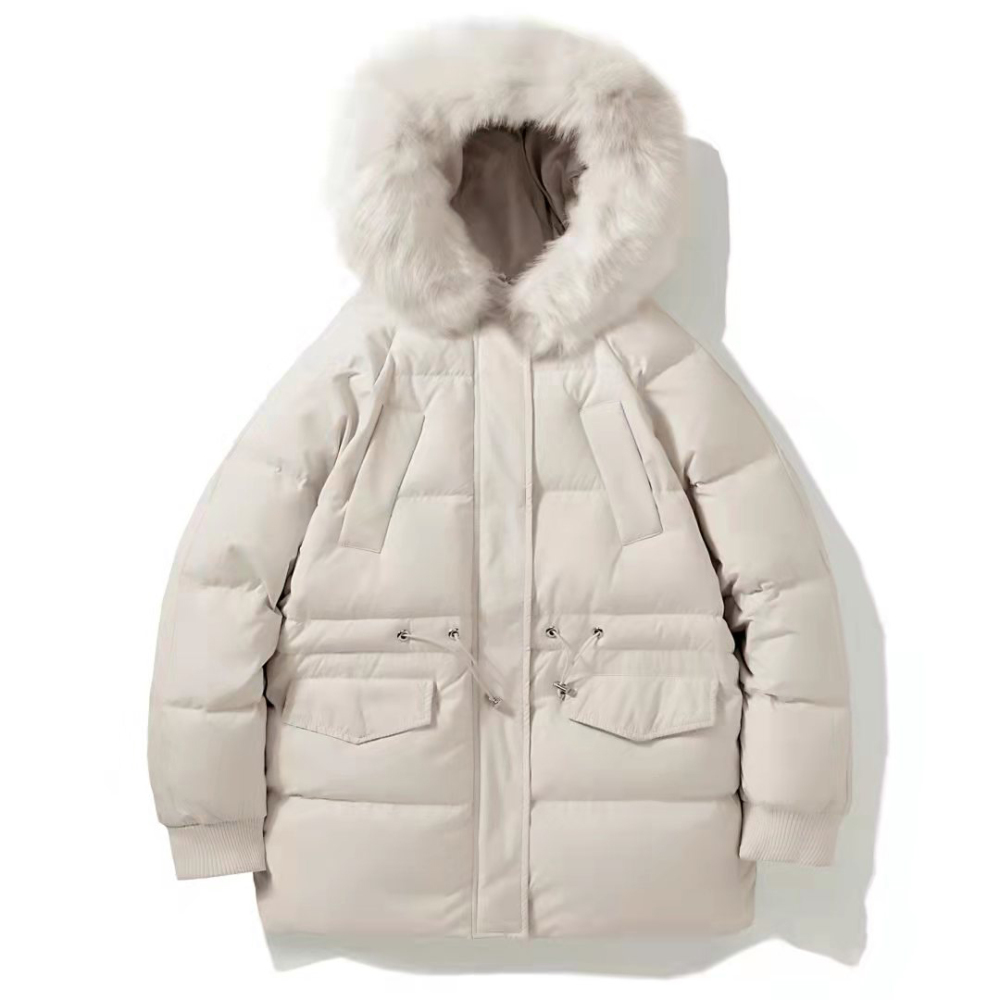 Women Thick Parka Jacket Faux Fur Hooded
