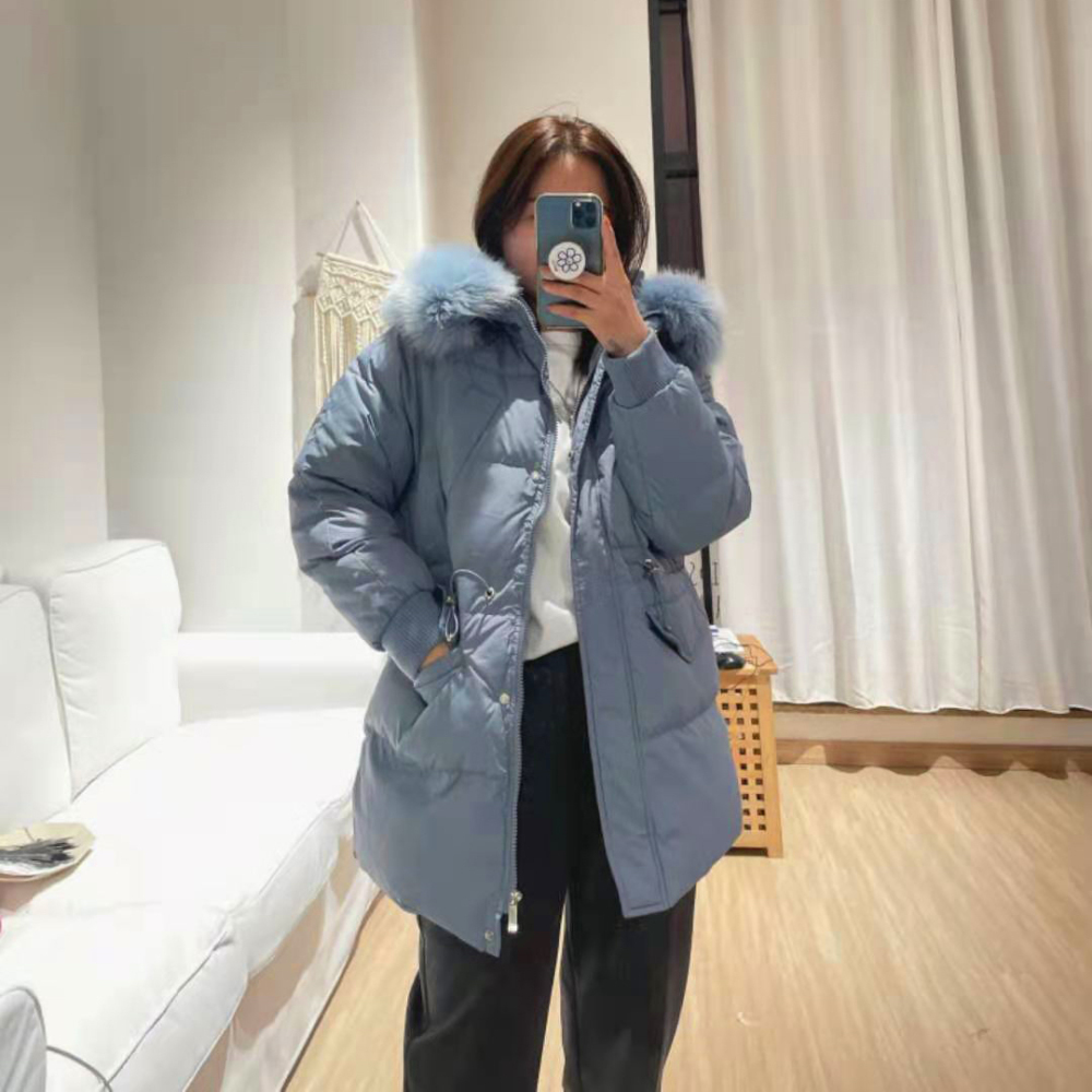 Women Thick Parka Jacket Faux Fur Hooded