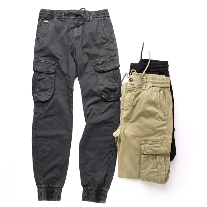 GORGEOUSBEN MEN'S GARMENT DYED CARGO PANTS PK002