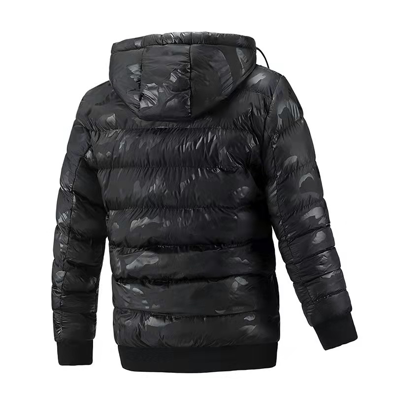 GorgeousBen Men's puffer jacket with hooded BN2208