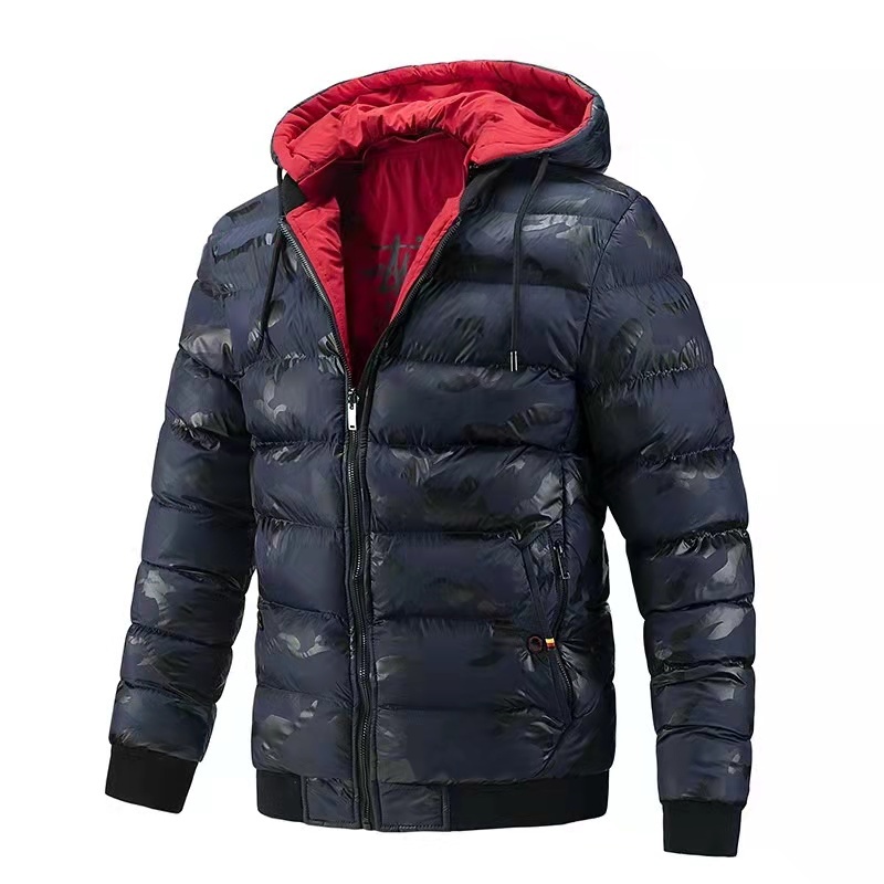 GorgeousBen Men's puffer jacket with hooded BN2208