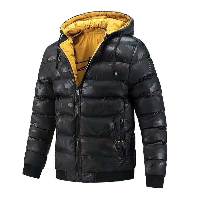 GorgeousBen Men's puffer jacket with hooded BN2208