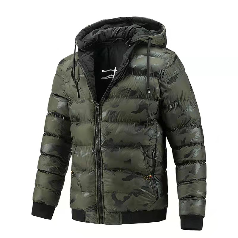 GorgeousBen Men's puffer jacket with hooded BN2208