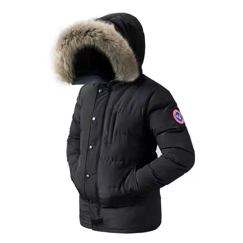 GorgeousBen Men's parkas jacket with hooded with fur BN2209