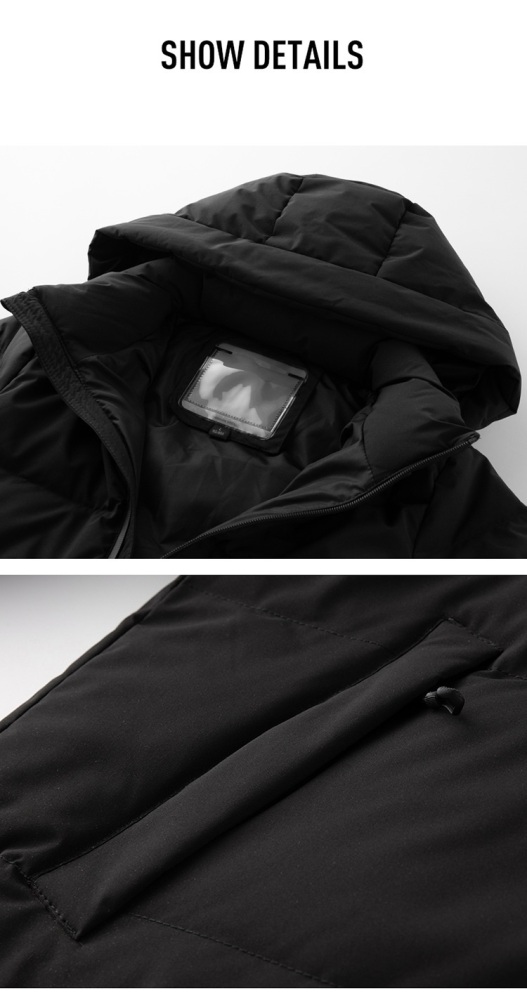 GorgeousBen Men's down jacket with hooded BN22116