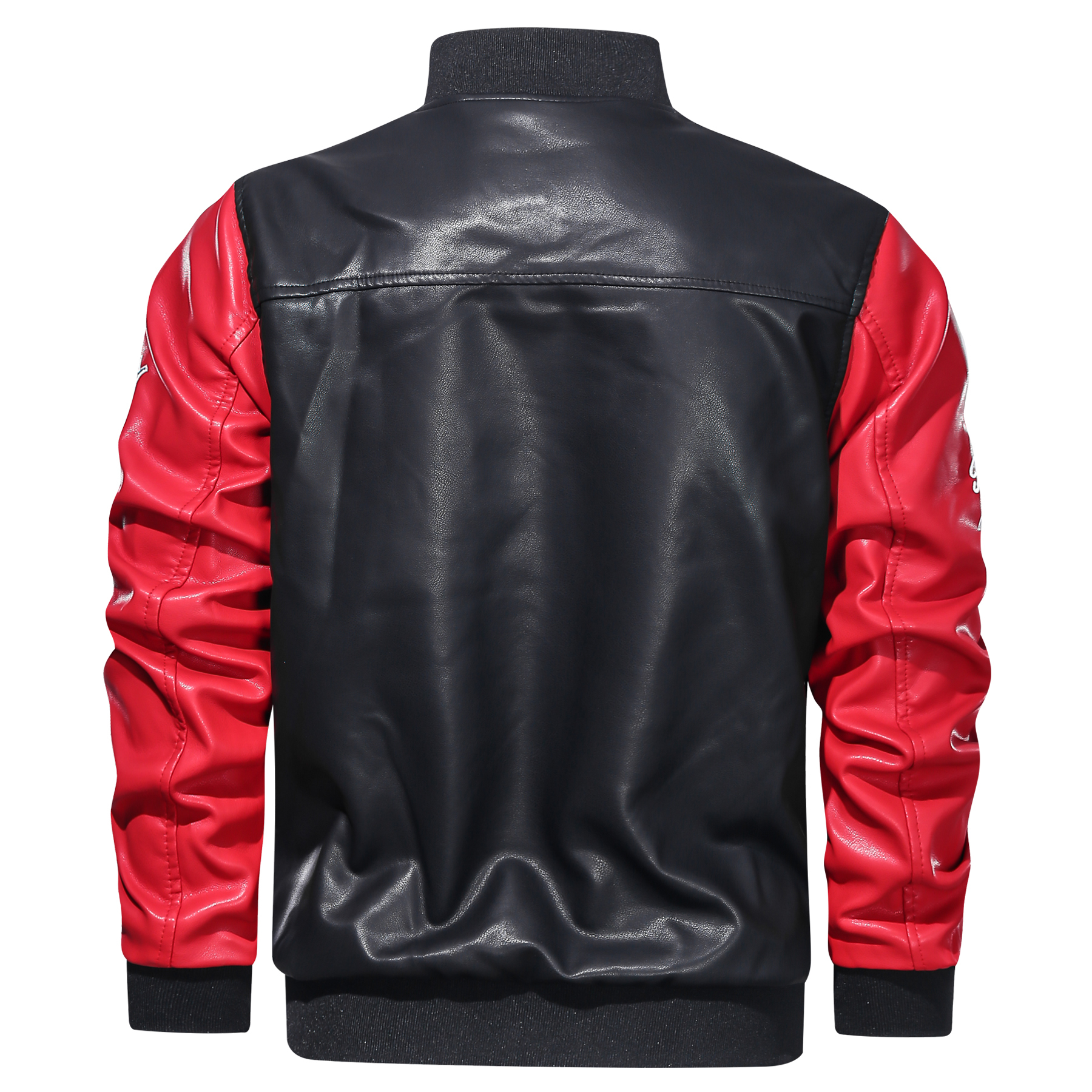 GorgeousbBen Men′s Leather PU Motorcycle Baseball Leather Jacket BN202