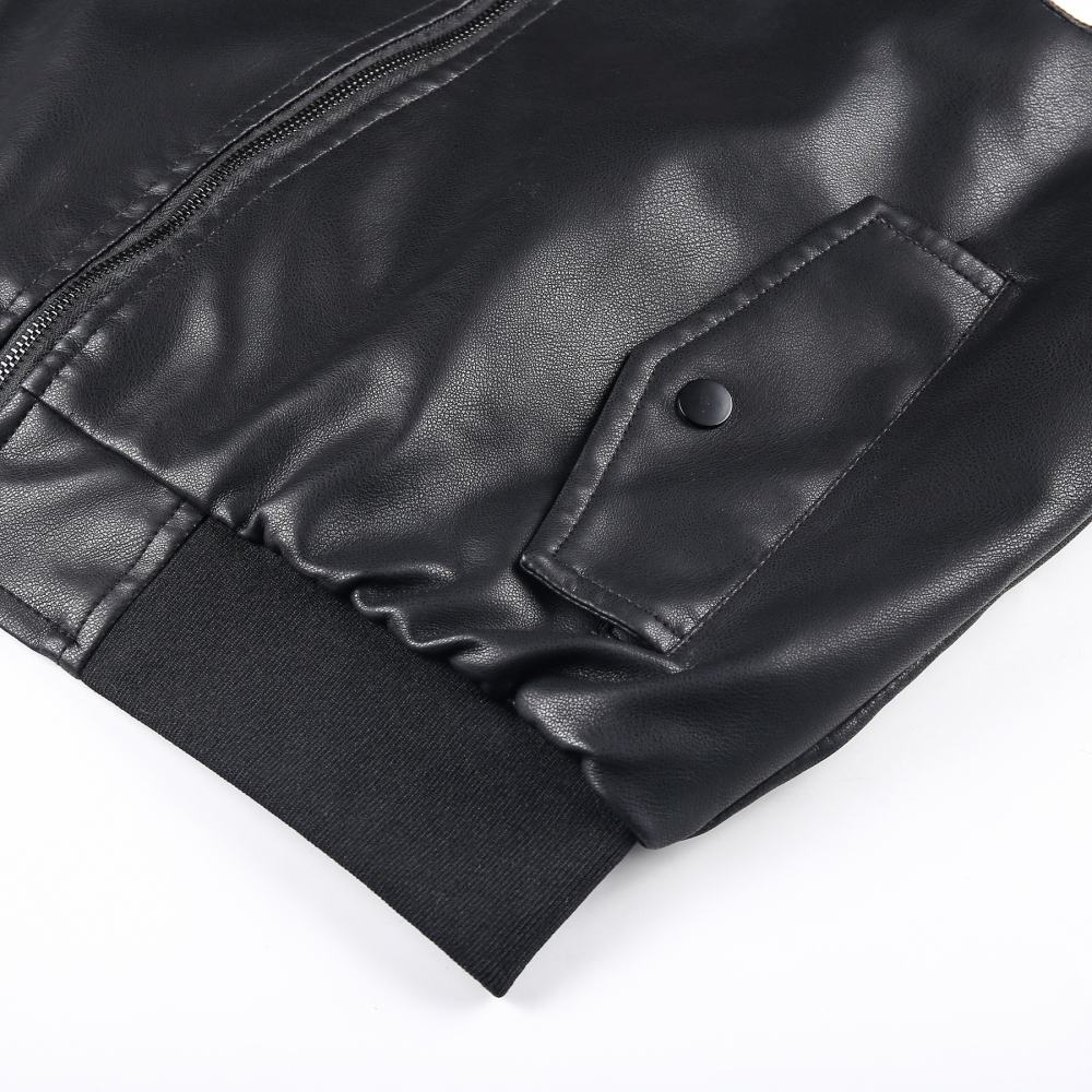 GorgeousbBen Men′s Leather PU Motorcycle Baseball Leather Jacket BN202
