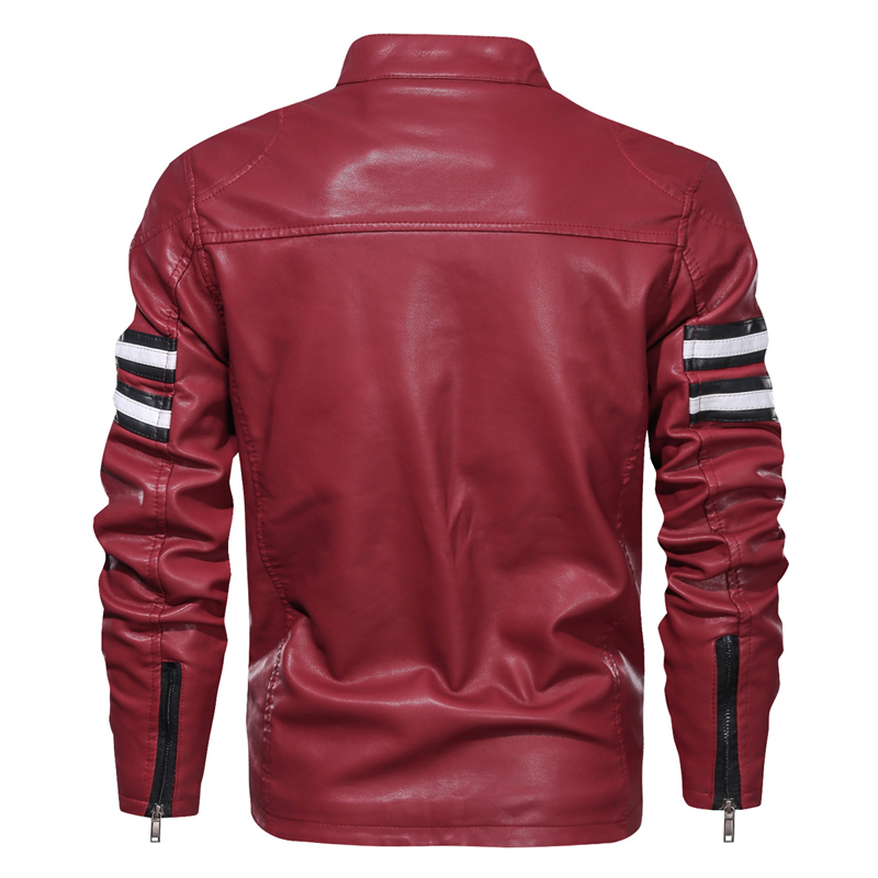GorgeousBen PU Leather Plush Jackets for Men Winter Insulated Motorcycle Jackets BN9018