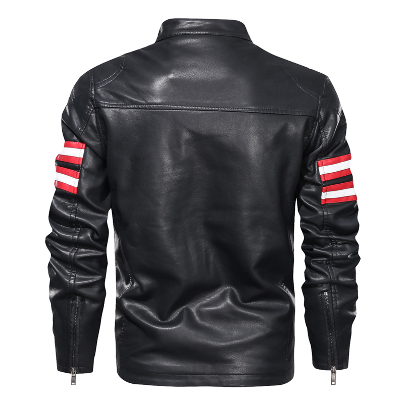 GorgeousBen PU Leather Plush Jackets for Men Winter Insulated Motorcycle Jackets BN9018