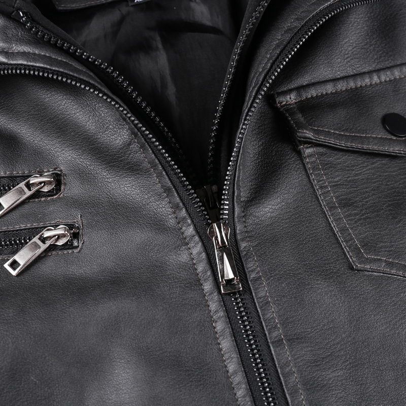 GorgeousBen Men's Winter Faux Leather Jackets Motorcycle Boomber with Hooded BN9020
