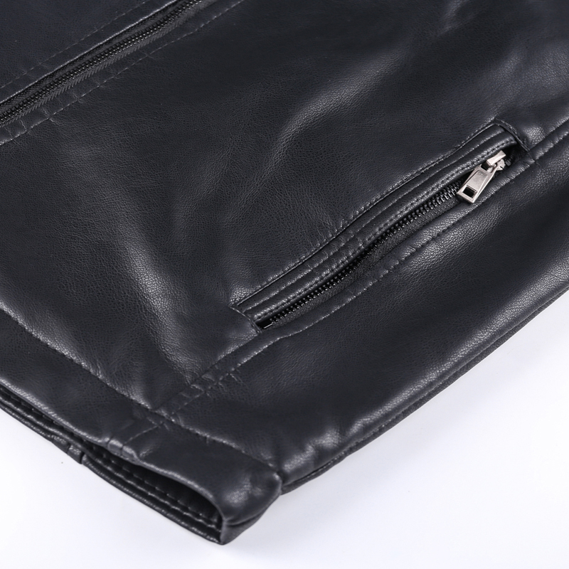GorgeousBen PU Leather Plush Jackets for Men Winter Insulated Motorcycle Jackets BN9018