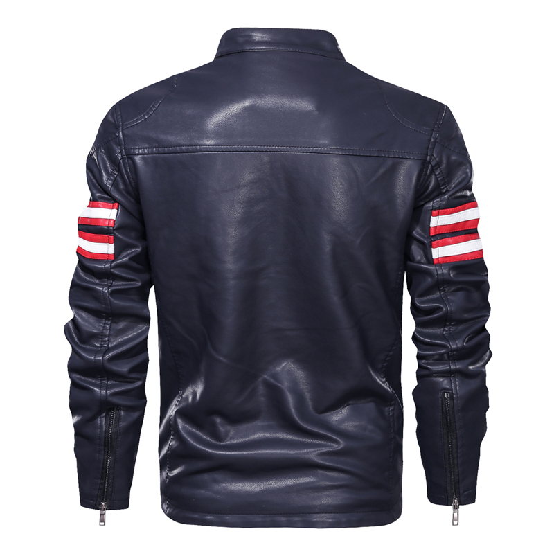 GorgeousBen PU Leather Plush Jackets for Men Winter Insulated Motorcycle Jackets BN9018