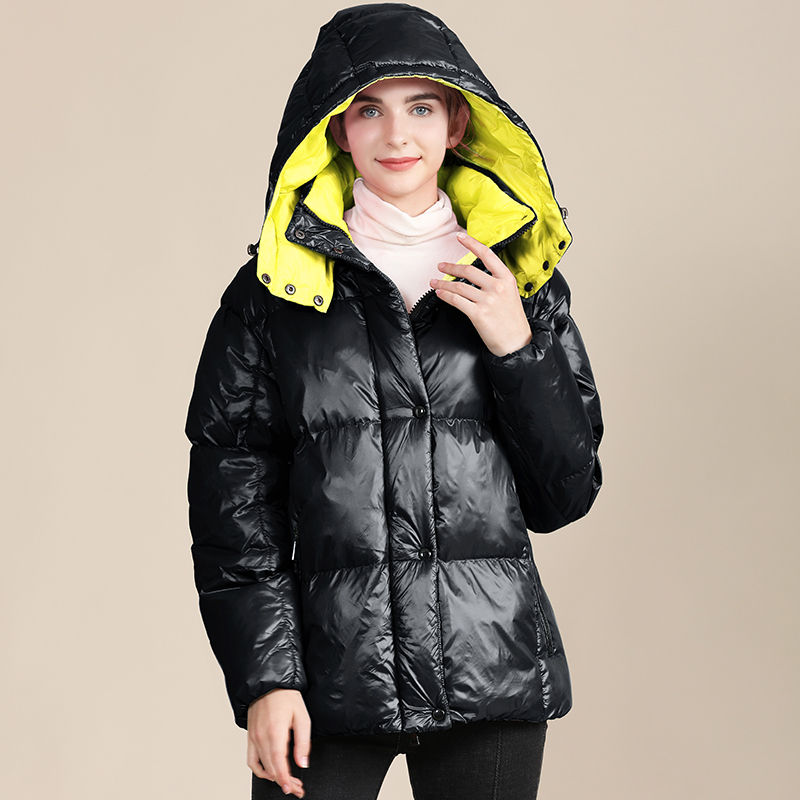 GrogeousBen Women's padding jacket Ladies Bubble Jacket Womens Long Coat Hooded Quilted Padded coat China manufactre YBM2210  YYOZ8805