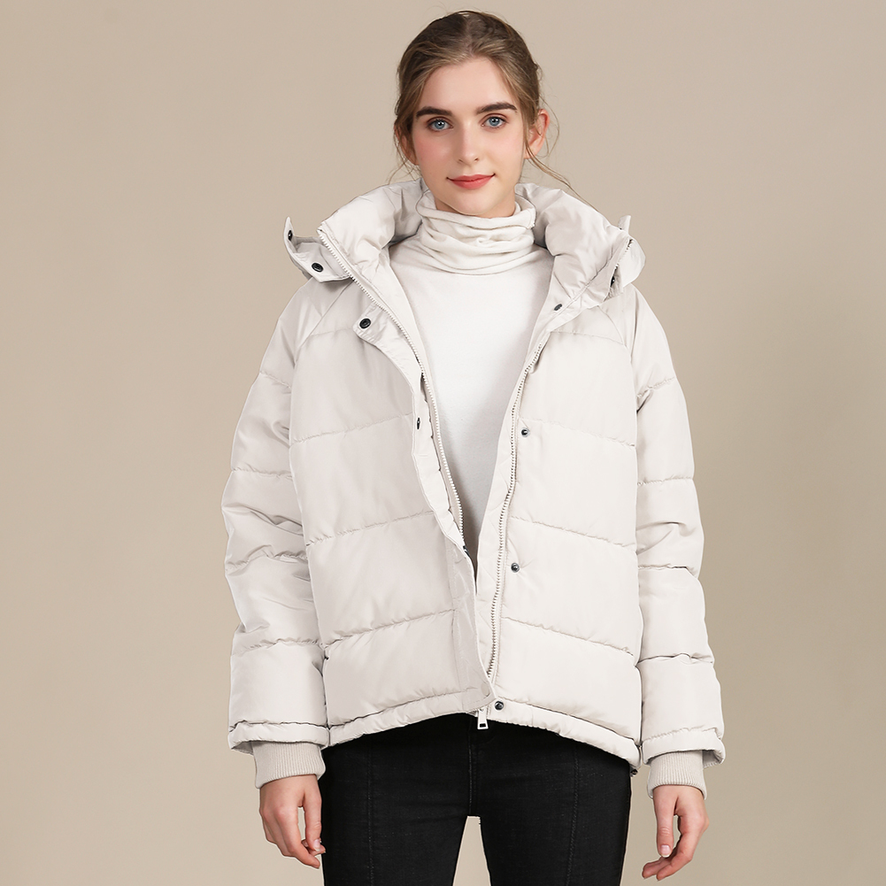 GorgeousBen Women’s Designer Warm Winter Parka Quilted Hooded short Coat Jacket- Fleece Lined Body Zip PocketsWomen's padding jacket china garment factory YYBM2209  YYOZ8804