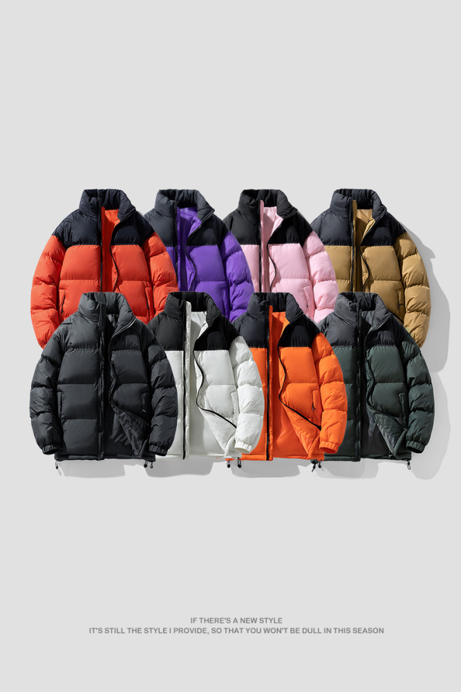 GorgeousBen Winter Fashion New Design Warm puffy Shiny Jackets Solid Color Custom Logo Printing Embroidery Padded Wholesale Puffer Down Coat