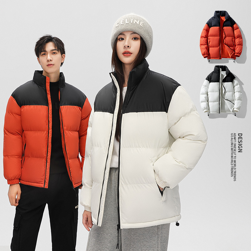 GorgeousBen Winter Fashion New Design Warm puffy Shiny Jackets Solid Color Custom Logo Printing Embroidery Padded Wholesale Puffer Down Coat