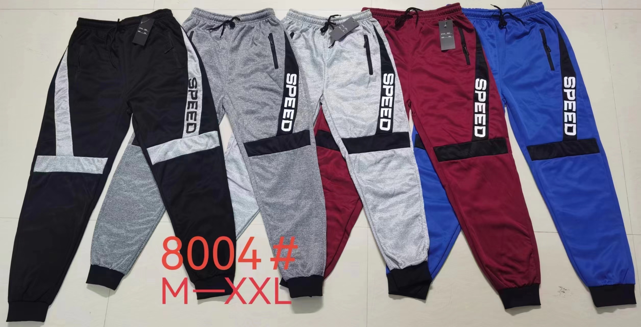 GorgeousBen stocks & ready-made&spot Spring and autumn new European men's fashion color matching side webbing leg sports pants