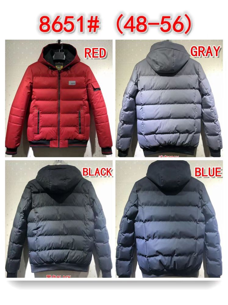 GorgeousBen stocks & ready-made Hooded Heavy Designer Puff Padded Coat Logo Oversized Men's Down Bubble Winter  Men Shiny Puffer Jacket serise for wholesale