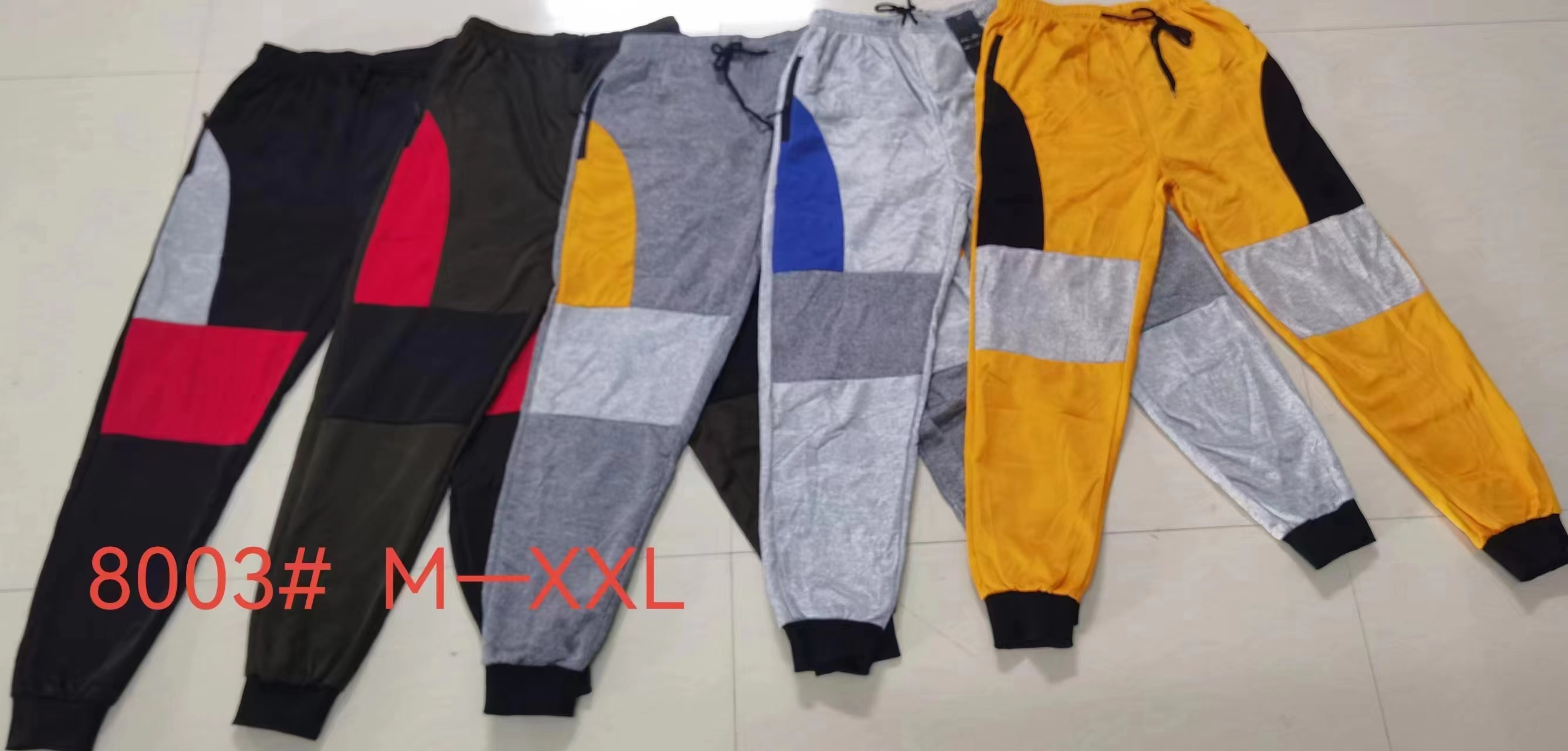 GorgeousBen stocks & ready-made&spot Spring and autumn new European men's fashion color matching side webbing leg sports pants