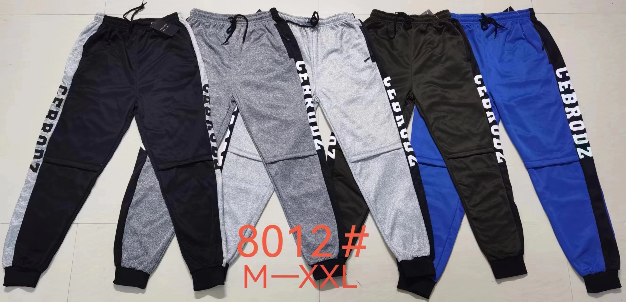 GorgeousBen stocks & ready-made&spot Spring and autumn new European men's fashion color matching side webbing leg sports pants