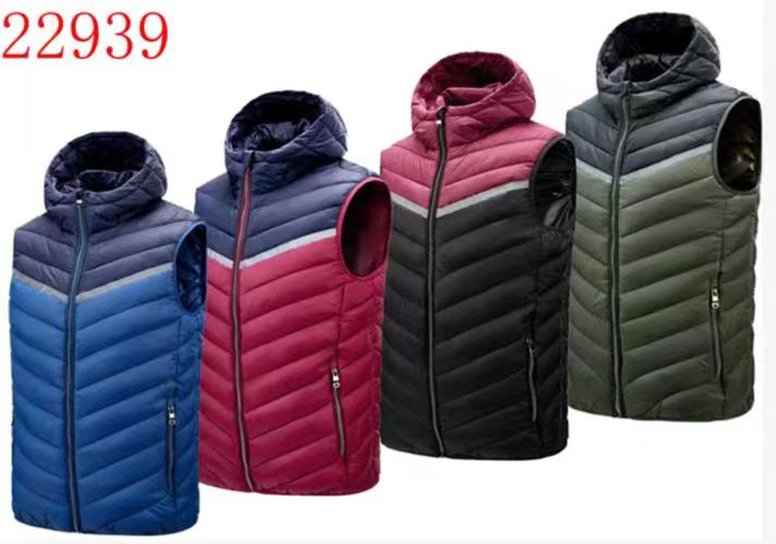 GorgeousBen stocks & ready-made&spot Well Made Nylon Water Resistance Men's Puffer Vest 20D Nylon Soft Light Men Sleeveless Jacket Men's Winter Hooded Waistcoat - Wholesale Price