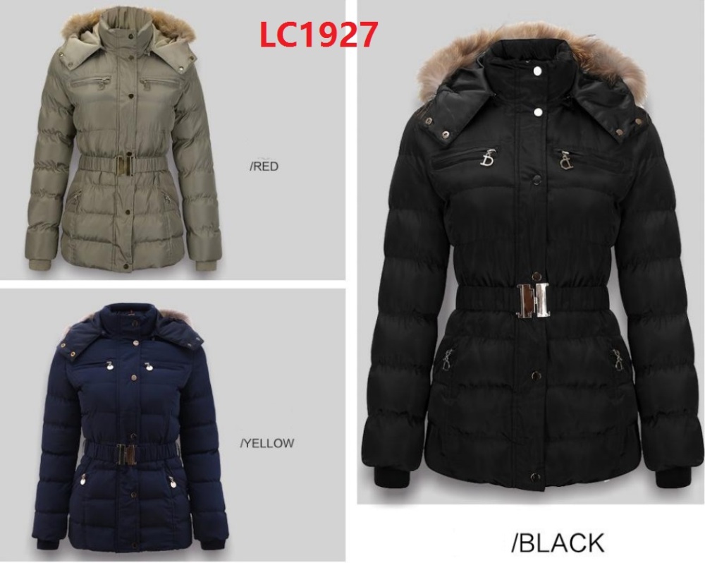Stocks & ready-made-  Women Fur Collar Warm female Down Winter long Puffer Jacket  Coat