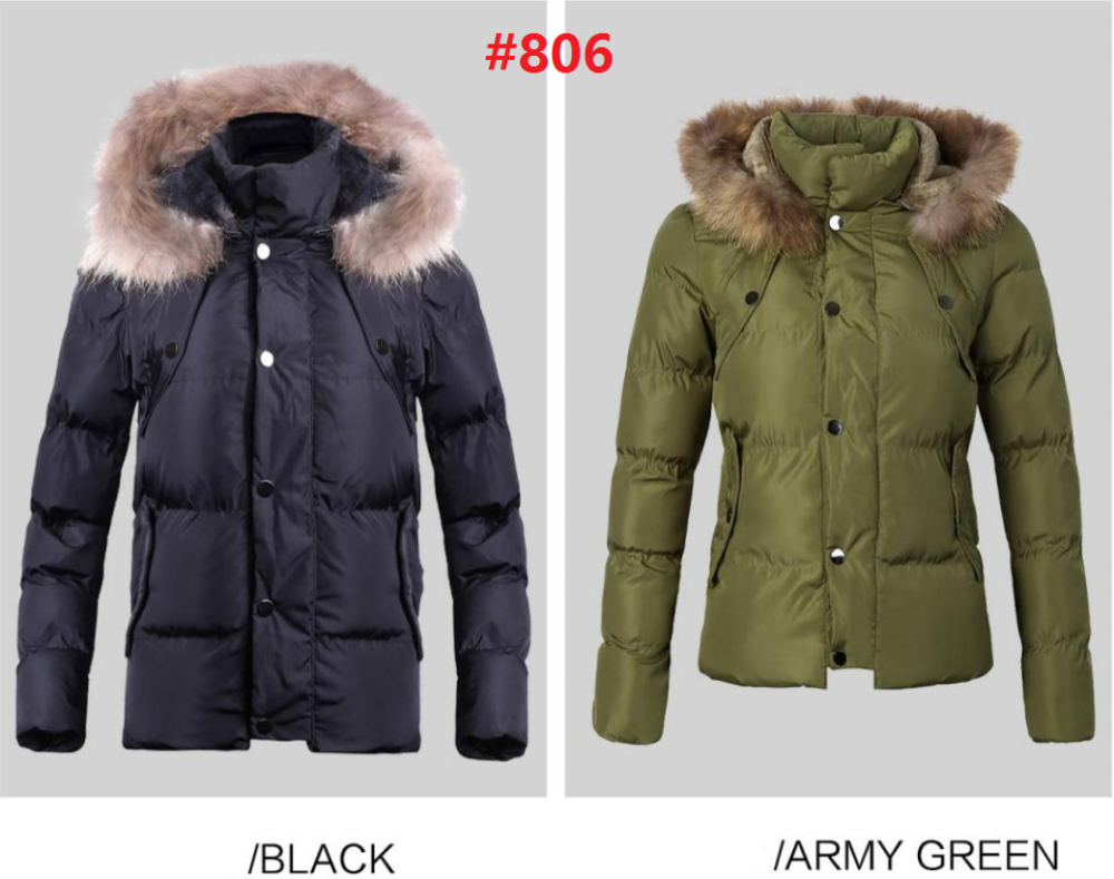 Stocks & ready-made-  Women Fur Collar Warm female Down Winter long Puffer Jacket  Coat