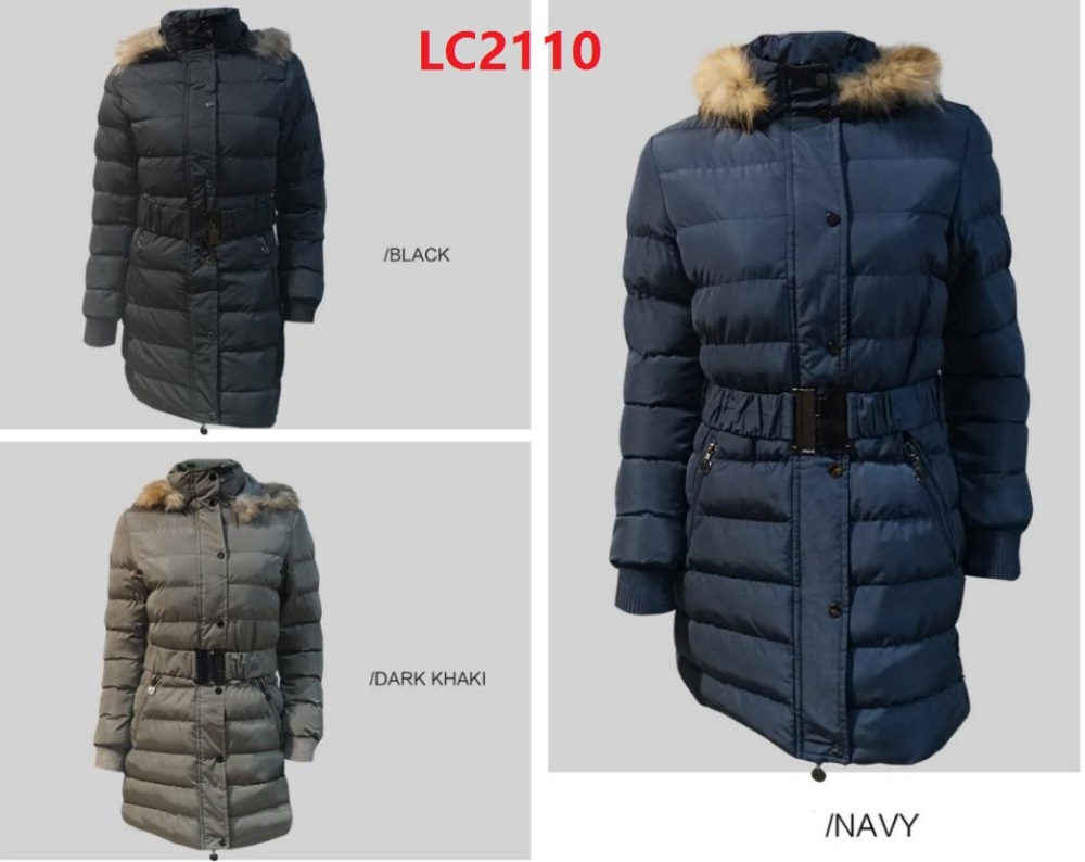 Stocks & ready-made-  Women Fur Collar Warm female Down Winter long Puffer Jacket  Coat