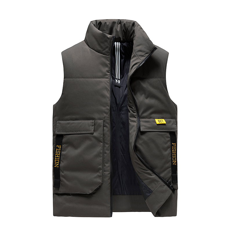 GorgeousBen Casual Down Cotton Vest Vest Men Wear Horse Clip Warmer Warmer Warmer Coat Large fashion Thickening