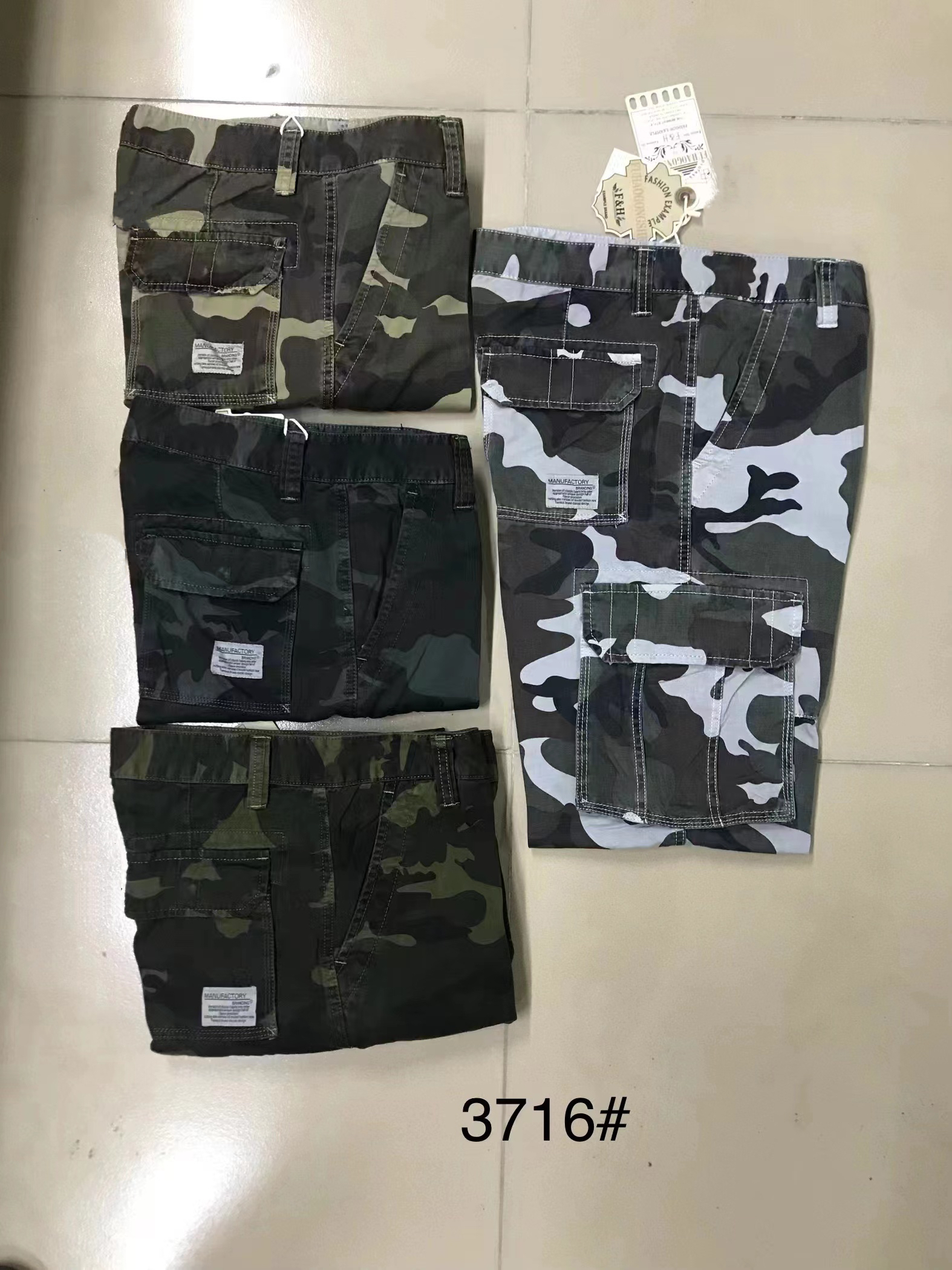 GorgeousBen stocks & ready-made&spot  Wholesale High Quality Custom Printing Big Pocket Cargo shorts - Wholesale Price