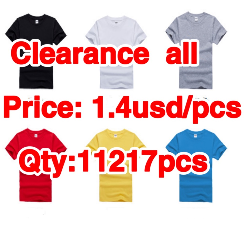 Stocks & ready-made&spot New Multi-Color Round Neck 160-170g  Women's t-Shirt Pure Cotton Short-Sleeved Heavyweight Custom t-Shirt clearance sale