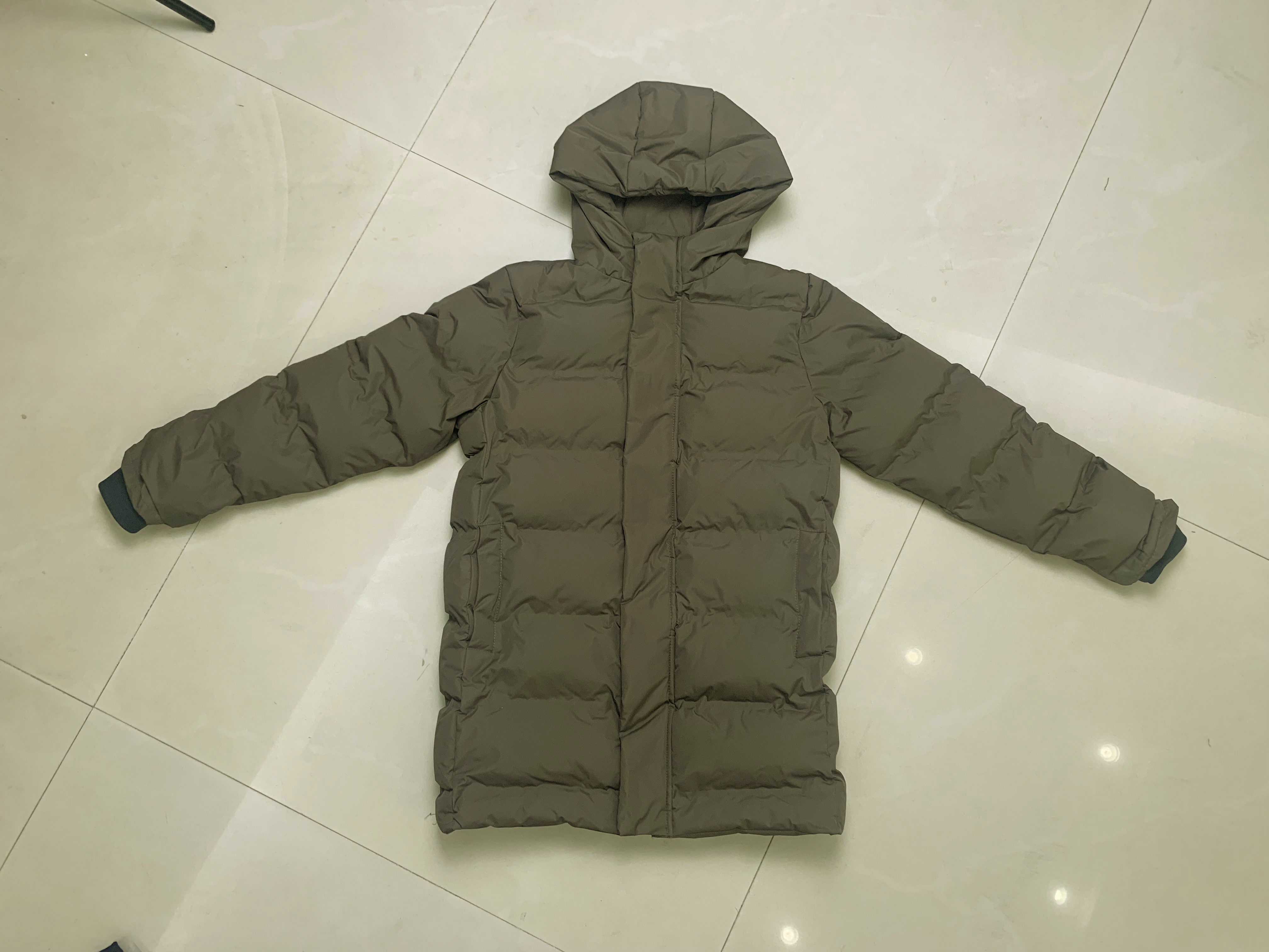 Cancelled order- Casual hiking good waterproof warm thick khaki puffer duck down kids coat