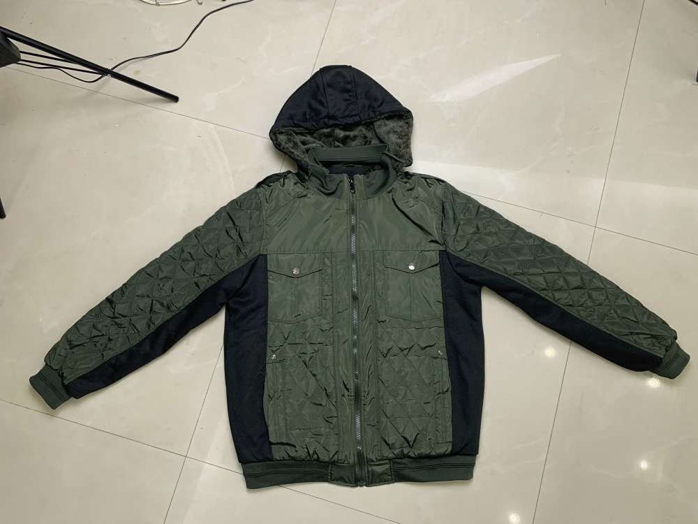 Stock&ready-made-Men quilted puffer bubble coat jacket