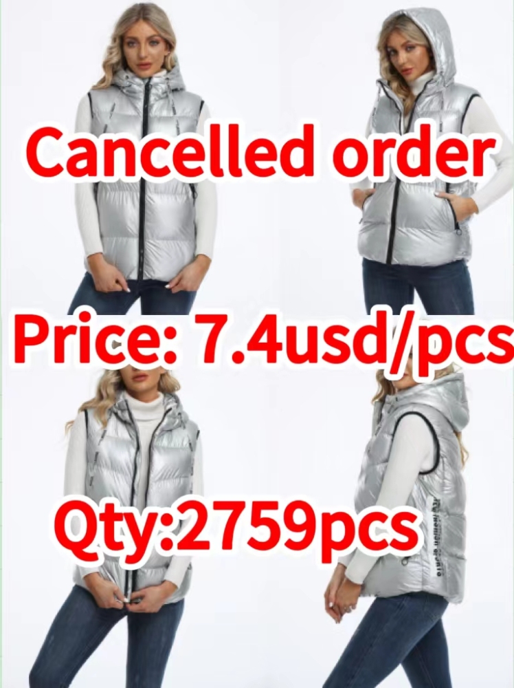 Cancelled order-LADIES PADDED VEST with USB recharge cable