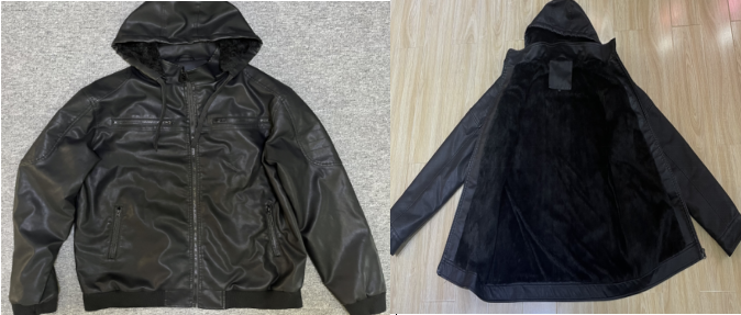 Stock&ready- Men's Faux Leather Jacket Stand Collar PU Zip-Up Motorcycle Biker Bomber Jacket