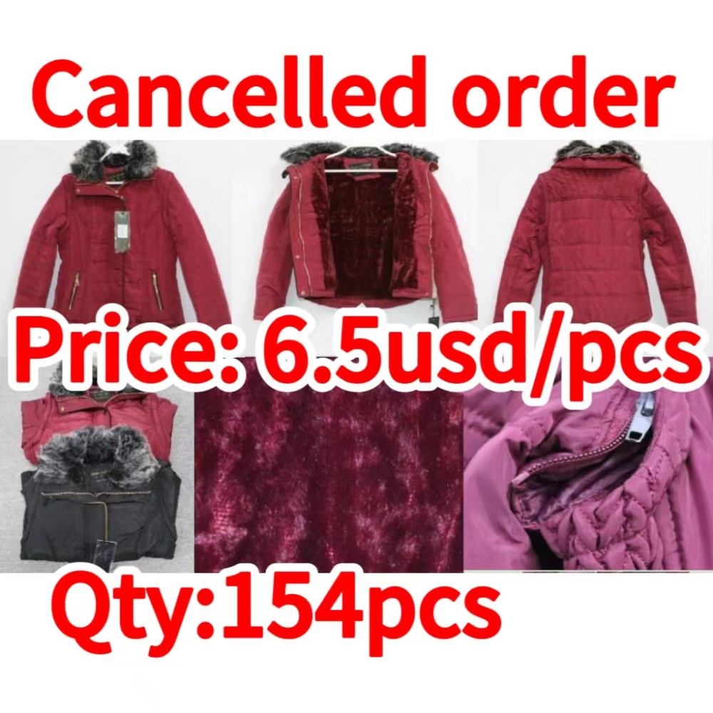 Cancelled order- Women fur trim hooded outdoor warm down jacket